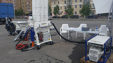 Пневмотранспортная система m-tec harrican и штукатурная станция m-tec M280