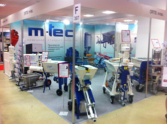 Штукатурные станции m-tec на выставке Мосбилд 2013 (апрель)
